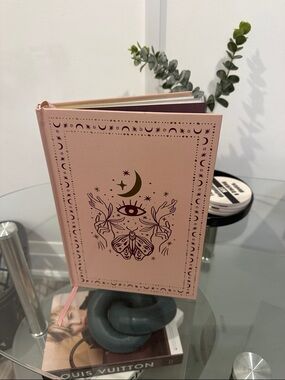 Indigo Pink Celestial Hardcover Notebook with Gold Foil